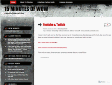 Tablet Screenshot of 15minutesofwow.wordpress.com