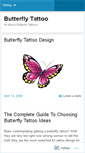 Mobile Screenshot of butterflytattoodesign.wordpress.com