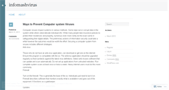 Desktop Screenshot of infomashvirus.wordpress.com