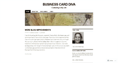 Desktop Screenshot of businesscarddiva.wordpress.com