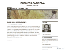 Tablet Screenshot of businesscarddiva.wordpress.com