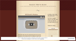 Desktop Screenshot of magicpro.wordpress.com