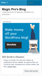 Mobile Screenshot of magicpro.wordpress.com