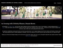 Tablet Screenshot of exquisiteweddingscfl.wordpress.com