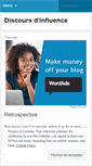 Mobile Screenshot of discoursdinfluence.wordpress.com