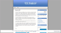 Desktop Screenshot of erikskoglund.wordpress.com