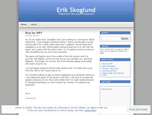 Tablet Screenshot of erikskoglund.wordpress.com