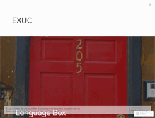 Tablet Screenshot of exuc.wordpress.com