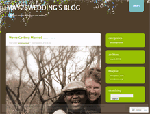 Tablet Screenshot of may23wedding.wordpress.com