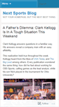 Mobile Screenshot of nextsportsblog.wordpress.com