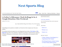 Tablet Screenshot of nextsportsblog.wordpress.com