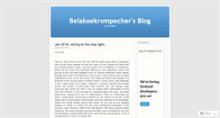 Desktop Screenshot of belakoekrompecher.wordpress.com