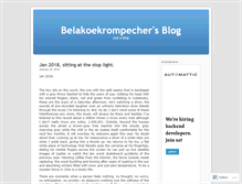 Tablet Screenshot of belakoekrompecher.wordpress.com