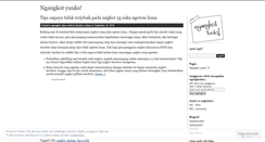 Desktop Screenshot of ngangkot.wordpress.com