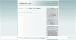 Desktop Screenshot of elfislandsecrets.wordpress.com