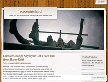 Tablet Screenshot of ecocentriclaird.wordpress.com
