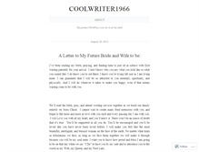 Tablet Screenshot of coolwriter1966.wordpress.com