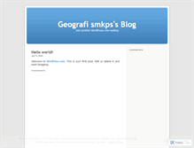 Tablet Screenshot of geosmkps.wordpress.com