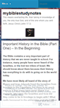 Mobile Screenshot of mybiblestudynotes.wordpress.com