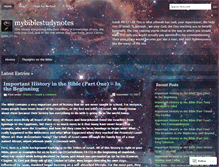 Tablet Screenshot of mybiblestudynotes.wordpress.com