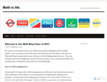 Tablet Screenshot of mathislife.wordpress.com