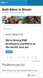 Mobile Screenshot of bathbikesinbloom.wordpress.com