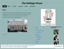 Tablet Screenshot of bremenheritagehouse.wordpress.com