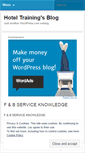 Mobile Screenshot of hoteltraining.wordpress.com