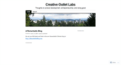 Desktop Screenshot of creativeoutletlabs.wordpress.com