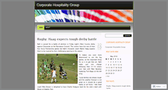 Desktop Screenshot of corporatehospitalitygroup.wordpress.com