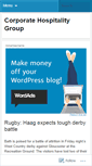 Mobile Screenshot of corporatehospitalitygroup.wordpress.com