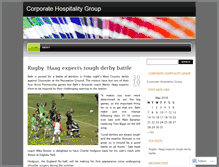 Tablet Screenshot of corporatehospitalitygroup.wordpress.com