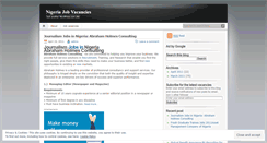 Desktop Screenshot of ngjobvacancies.wordpress.com