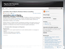 Tablet Screenshot of ngjobvacancies.wordpress.com