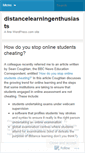 Mobile Screenshot of distancelearningenthusiasts.wordpress.com
