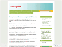 Tablet Screenshot of klinikgratis.wordpress.com