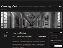 Tablet Screenshot of connectingminds101.wordpress.com