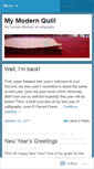Mobile Screenshot of mymodernquill.wordpress.com