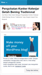 Mobile Screenshot of pengobatankukankerkelenjargetahbening.wordpress.com