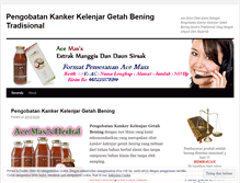 Tablet Screenshot of pengobatankukankerkelenjargetahbening.wordpress.com