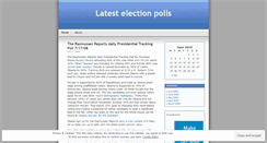 Desktop Screenshot of electionpolls.wordpress.com