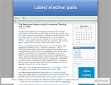 Tablet Screenshot of electionpolls.wordpress.com