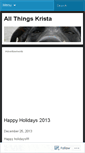 Mobile Screenshot of allthingskrista.wordpress.com