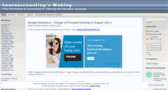 Desktop Screenshot of learnaccounting.wordpress.com