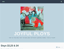 Tablet Screenshot of joyfulploys.wordpress.com