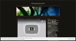 Desktop Screenshot of musiclyrics.wordpress.com