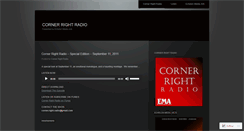 Desktop Screenshot of cornerrightradio.wordpress.com