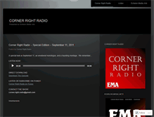 Tablet Screenshot of cornerrightradio.wordpress.com