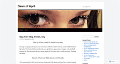 Desktop Screenshot of dawnofapril.wordpress.com