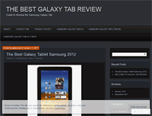 Tablet Screenshot of galaxxytab.wordpress.com